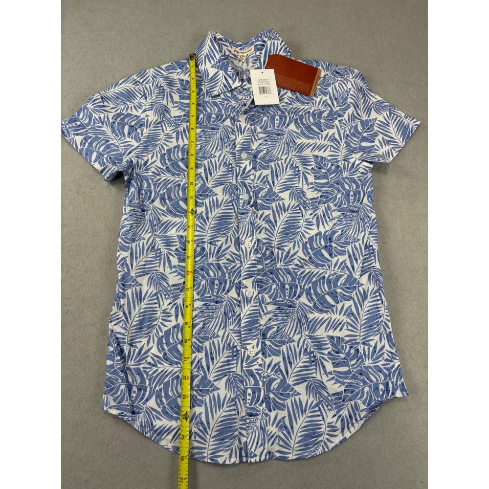 NWT Appaman Boys short sleeve‎ button up size 16 Blue Palms - Picture 6 of 8